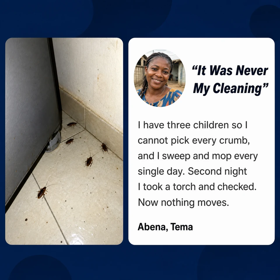 Customer story — “It was never my cleaning.” Abena, Tema